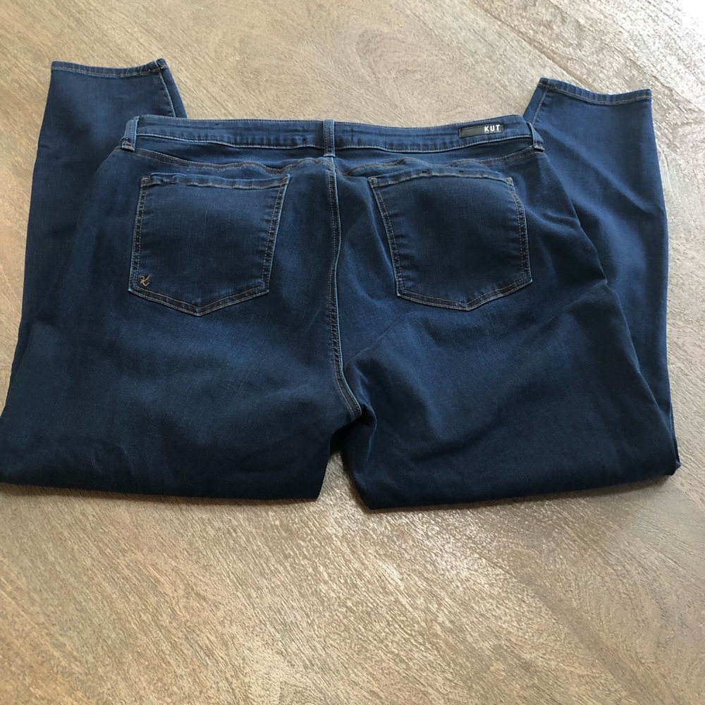 Kut from the Kloth Diana Ankle Skinny Denim Jeans  18W - Picture 3 of 6